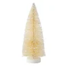 Department 56 Christmas Basics<Cream Tree With Snow Glitter
