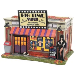 Department 56 Hot Properties Village<Elvira's Big Time Video Store