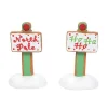 Department 56 Village Accessories<Gingerbread Xmas Signs St/2