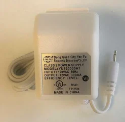 Department 56 Replacement Parts<Replacement Adapter 12V Ac 300Ma White Male Jack