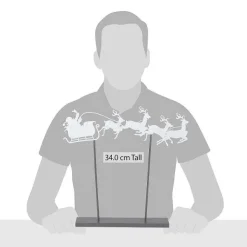 Department 56 Village Accessories<Santa's Sleigh Silhouette