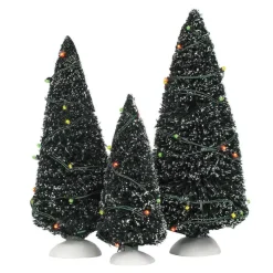 Department 56 Village Accessories<Twinkling Lit Trees Green