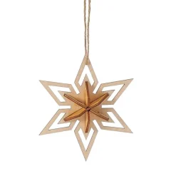 Department 56 Flourish<Wooden Star Orn