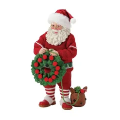 Department 56 New Santas<Wreath In Progress