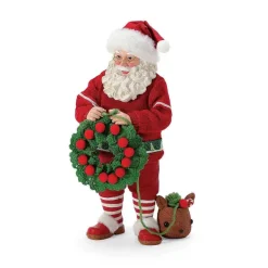 Department 56 New Santas<Wreath In Progress