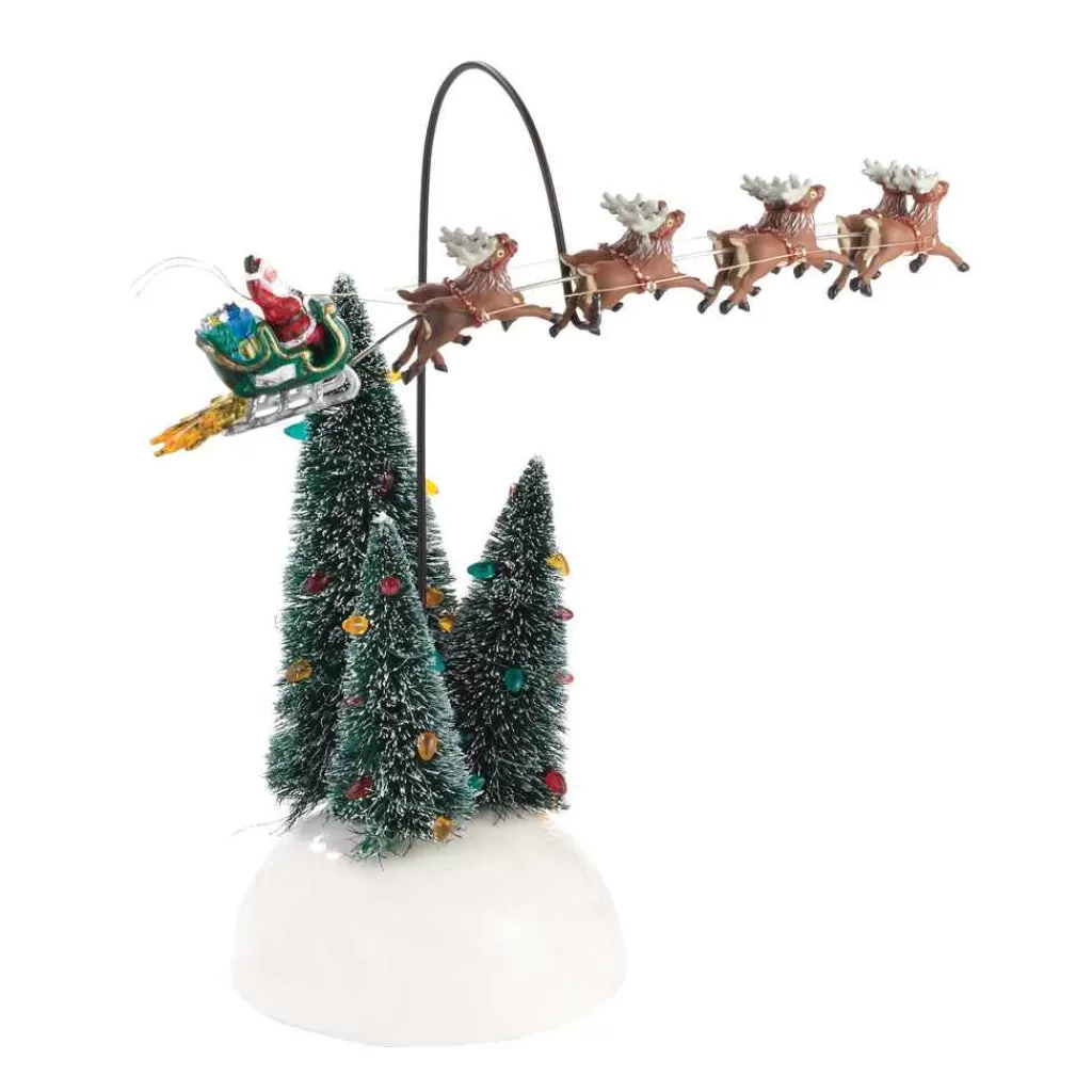 Department 56 Original Snow Village-Animated Flaming Sleigh