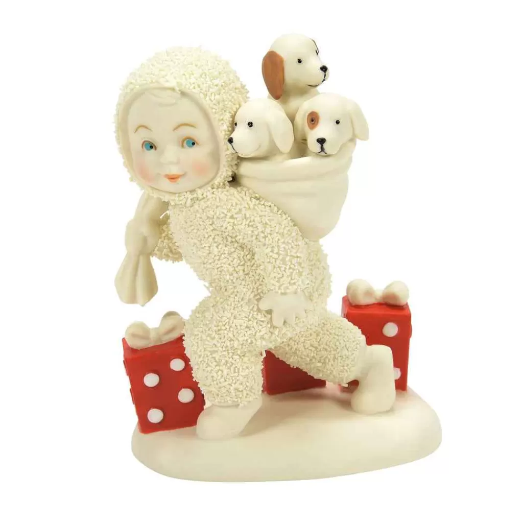 Department 56 Snowbabies Classic Collection-Bag Of Christmas Puppies