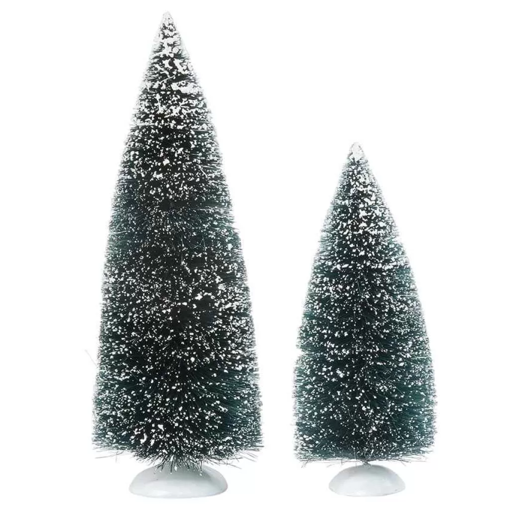 Department 56 Village Accessories-Bag-O-Frosted Topiaries