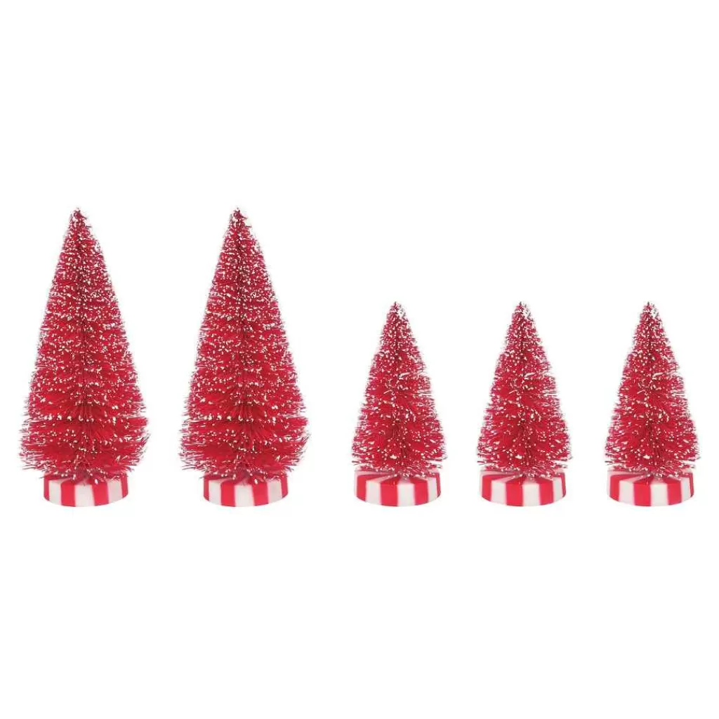 Department 56 Village Accessories-Candy Base Trees St/5