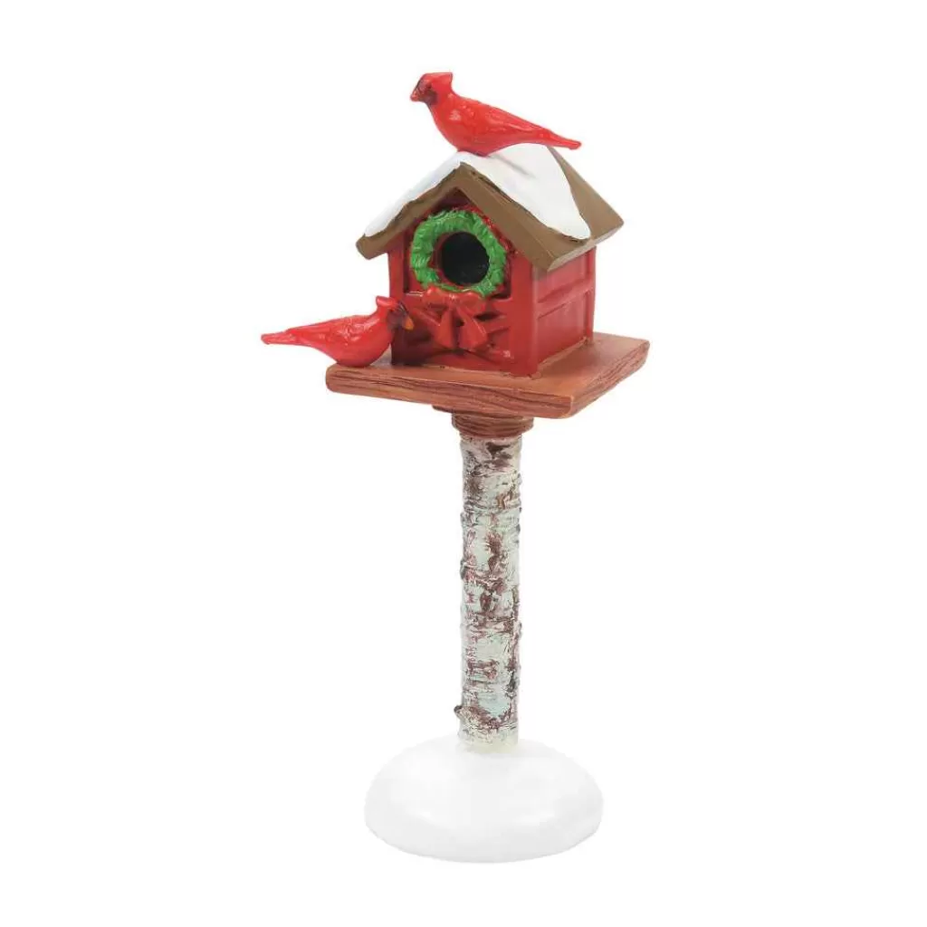 Department 56 Village Accessories-Cardinal Christmas Bird Feeder