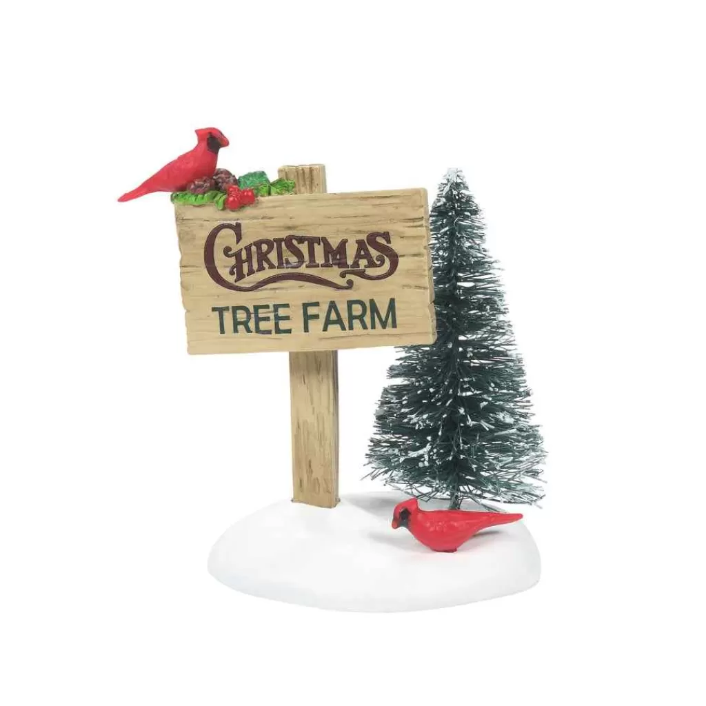 Department 56 Village Accessories-Cardinal Christmas Sign