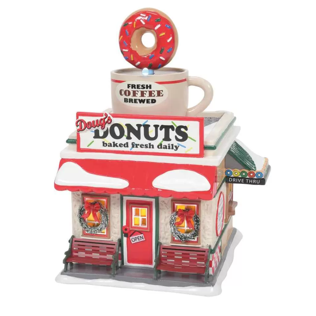 Department 56 Original Snow Village-Doug'S Donut Shop