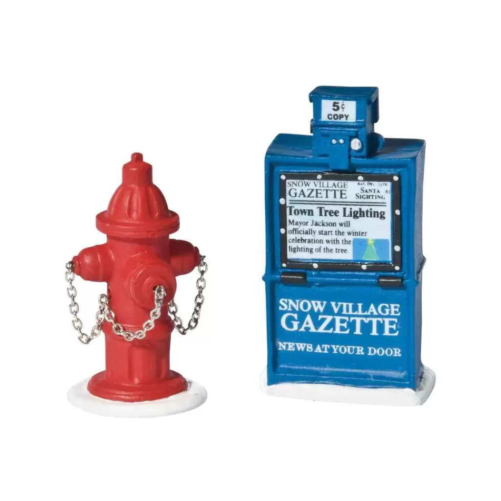 Department 56 Village Accessories-Fire Hydrant Paper Box