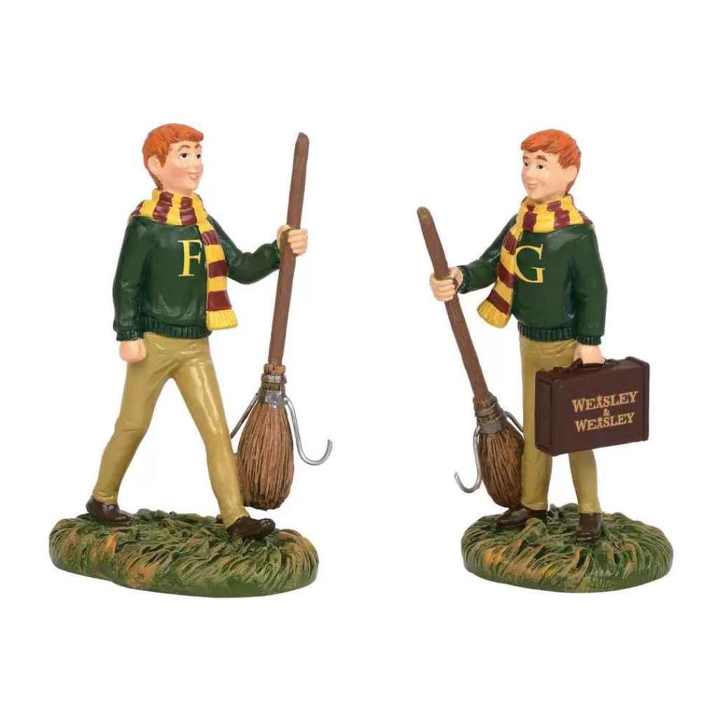 Department 56 Harry Potter Village-Fred & George Weasley