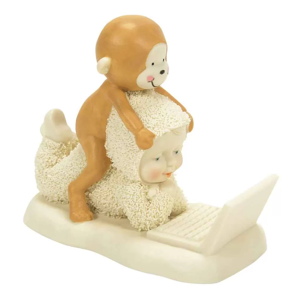 Department 56 Snowbabies Classic Collection-Get A Monkey Off Your Back