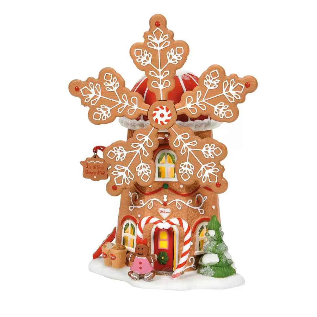 Department 56 North Pole Series-Gingerbread Cookie Mill