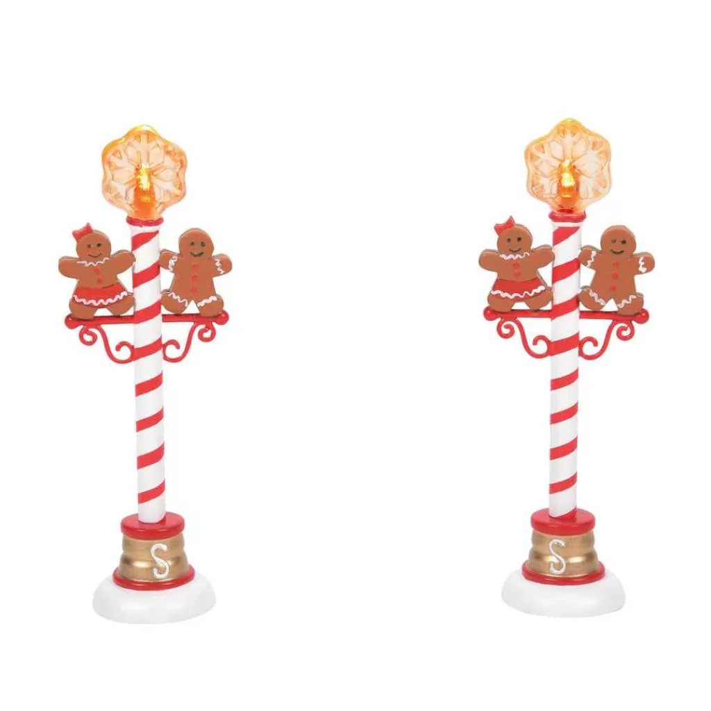 Department 56 Village Accessories-Gingerbread Street Lights