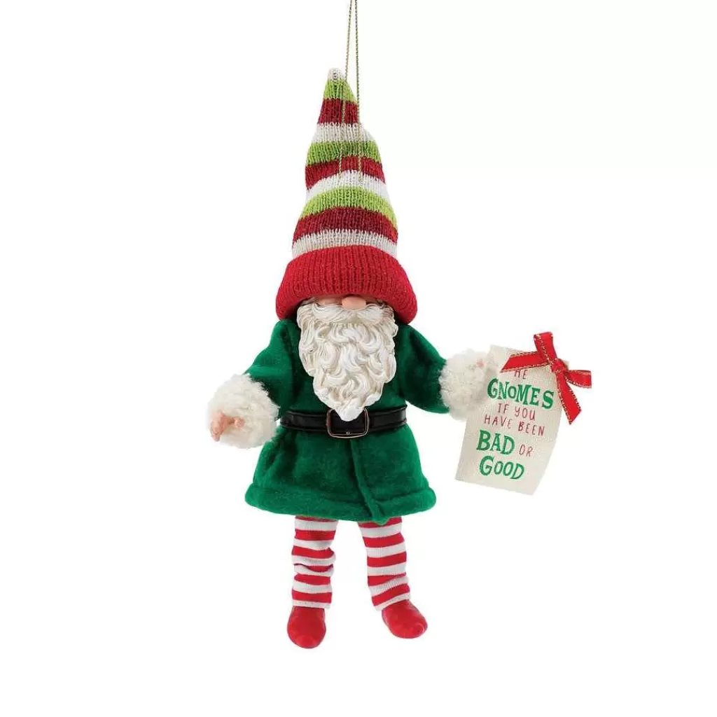 Department 56 Possible Dream Ornaments-Gnome Bad Or Good Orn