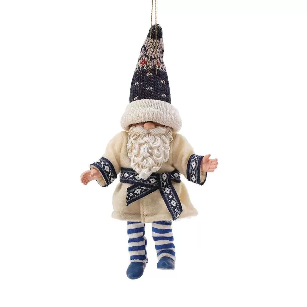 Department 56 Possible Dream Ornaments-Gnome Ice Blue Orn