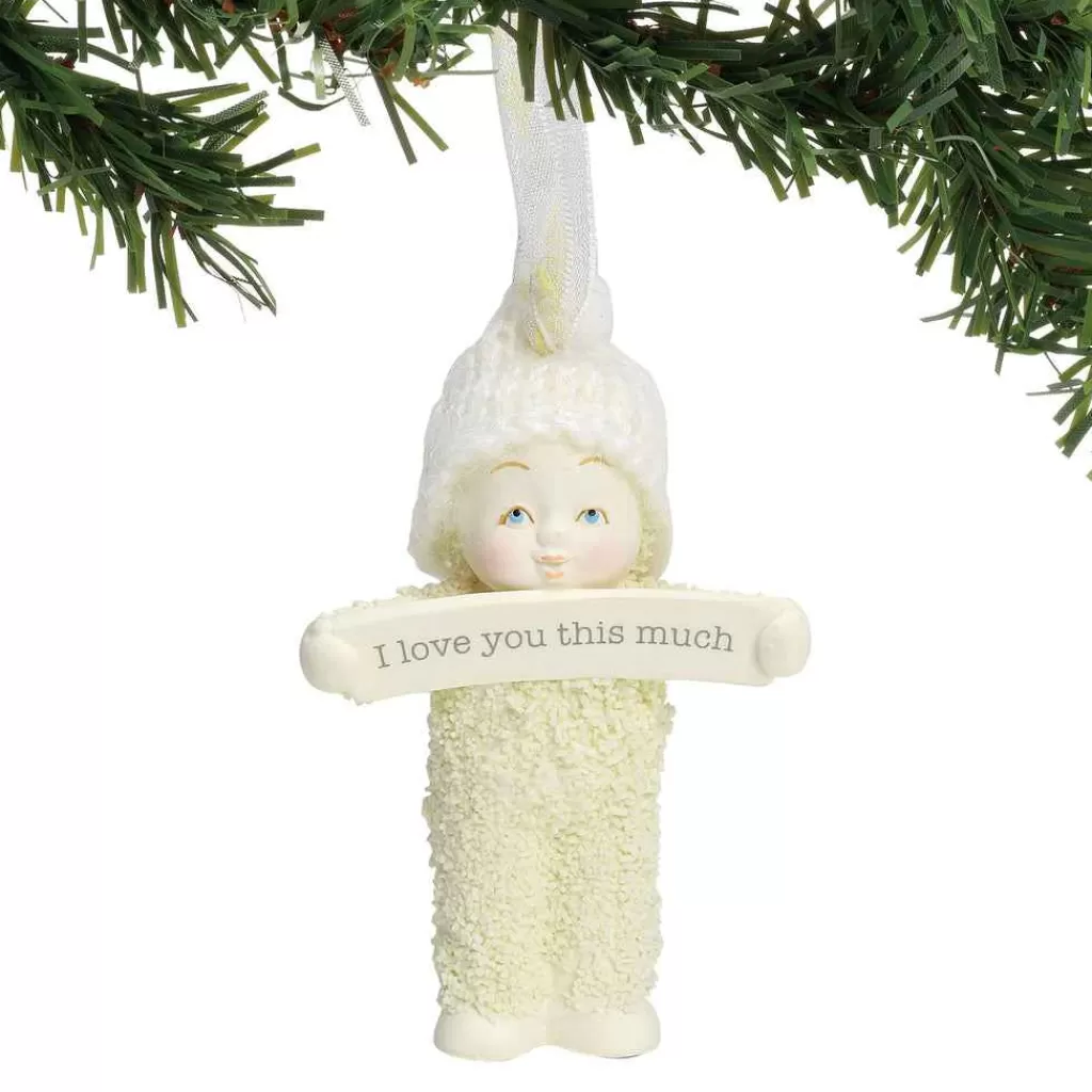 Department 56 Snowbabies Ornaments-I Love You This Much Ornament