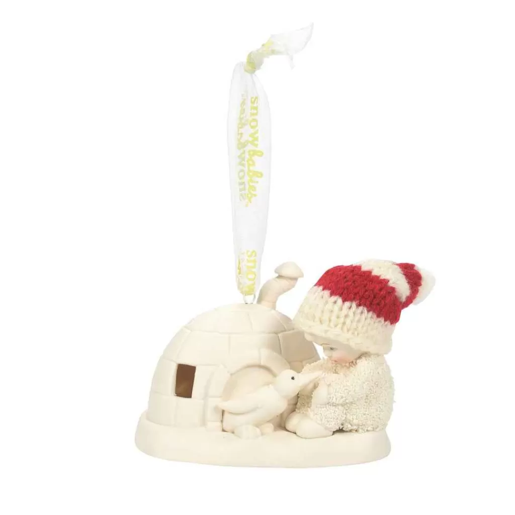 Department 56 Snowbabies Ornaments-Igloo Visit Ornament