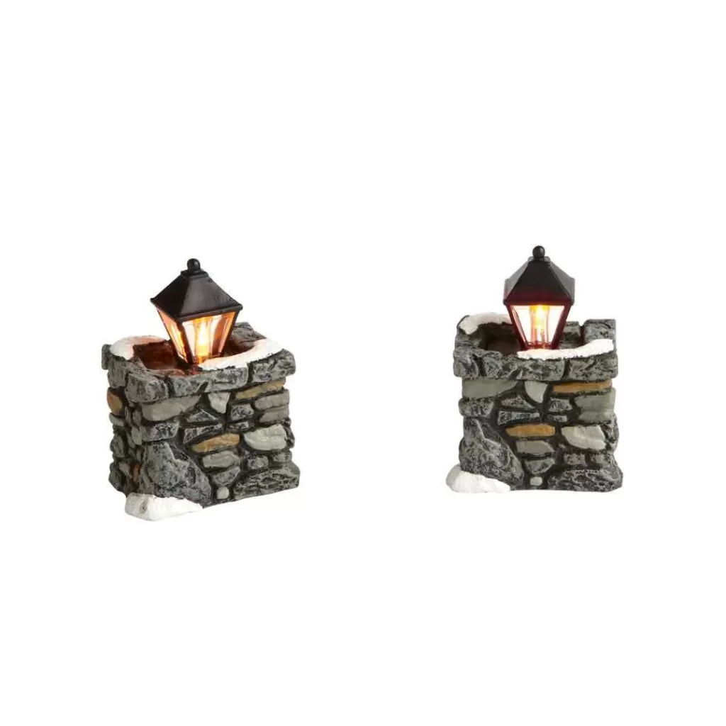 Department 56 Village Accessories-Limestone Lamps