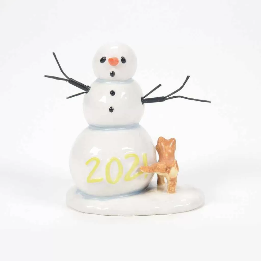 Department 56 Village Accessories-Lucky The Snowman 2021