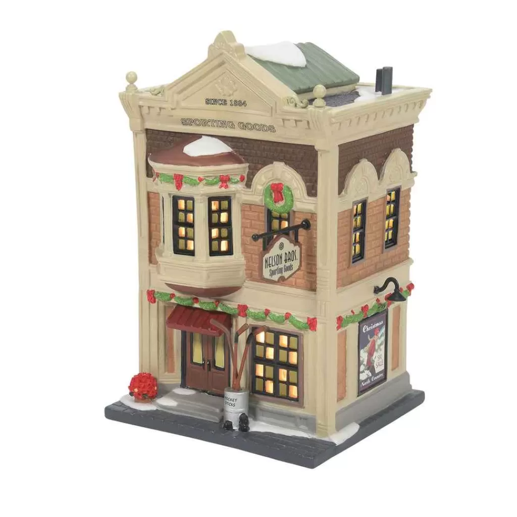 Department 56 Christmas In The City-Nelson Bros. Sporting Goods