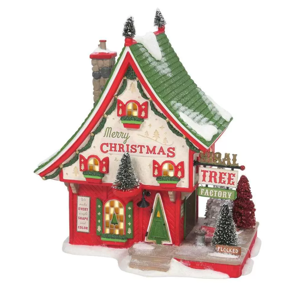 Department 56 North Pole Series-North Pole Sisal Tree Factory