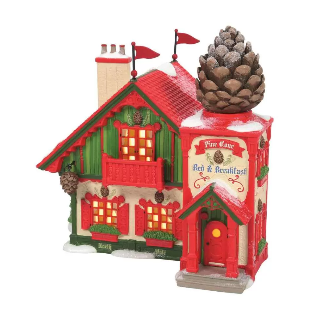 Department 56 North Pole Series-Pine Cone Bed & Breakfast