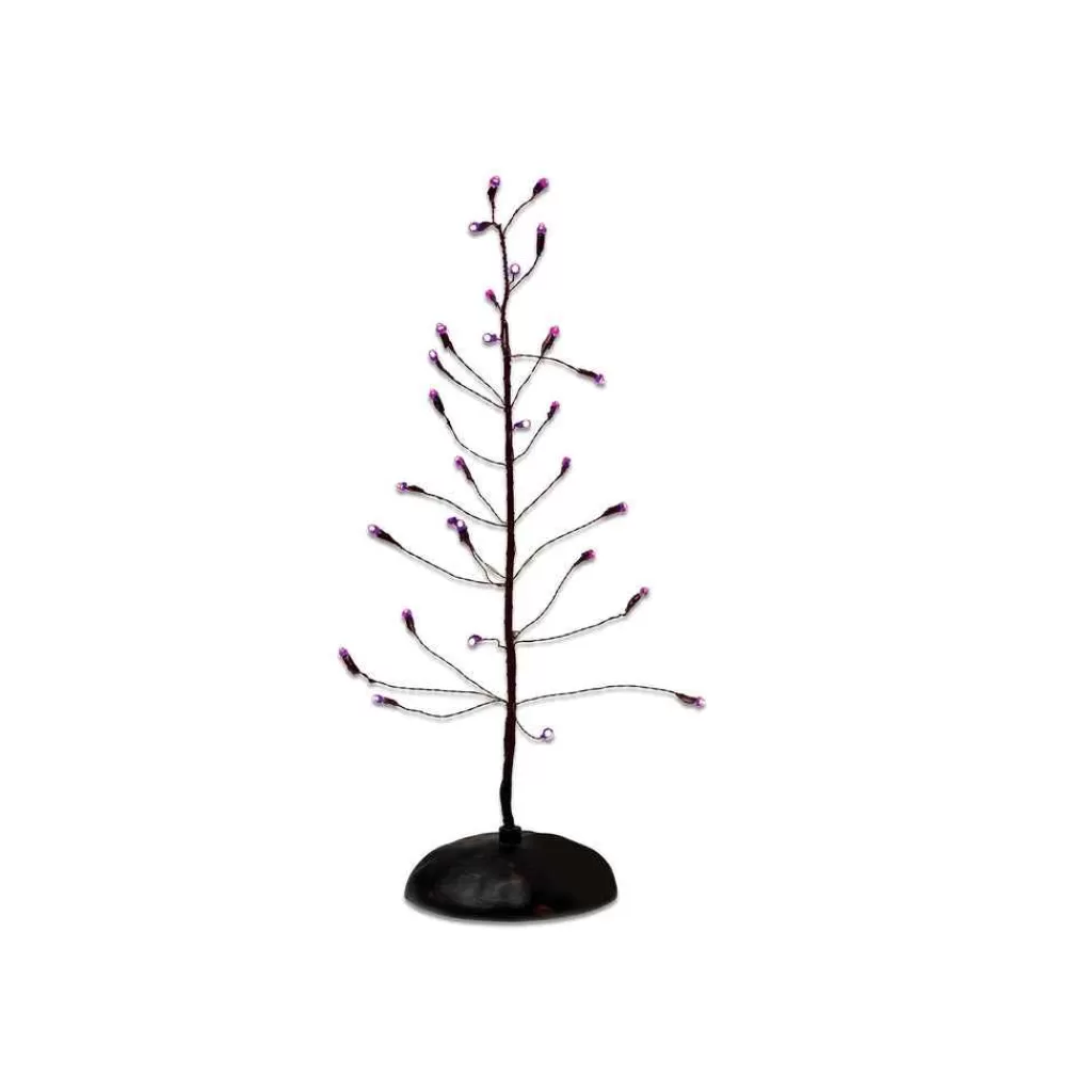 Department 56 Village Halloween Accessories-Purple Twinkle Bright Tree