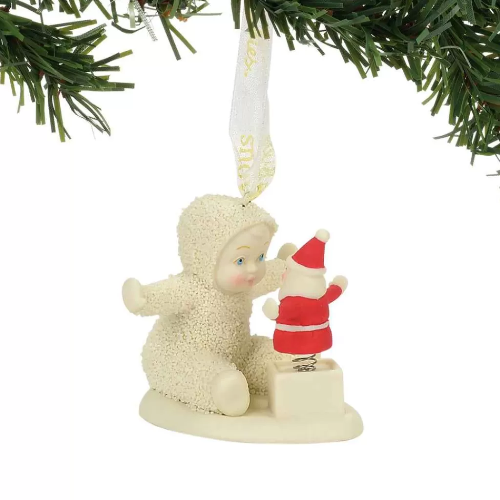 Department 56 Snowbabies Ornaments-Santa-In-A-Box Ornament