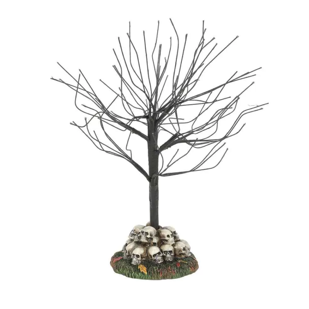 Department 56 Village Halloween Accessories-Scary Skeletons Tree