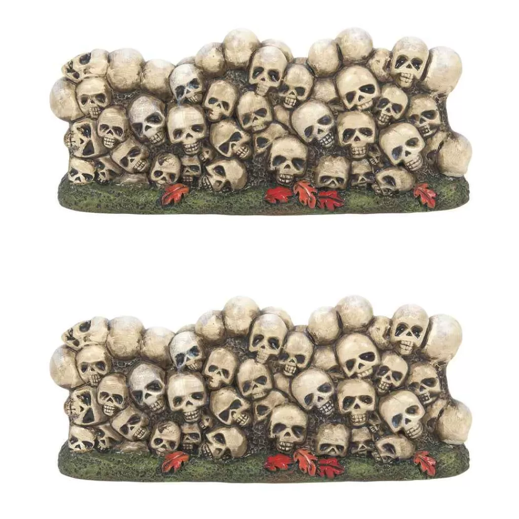 Department 56 Village Halloween Accessories-Scary Skeletons Wall St/2