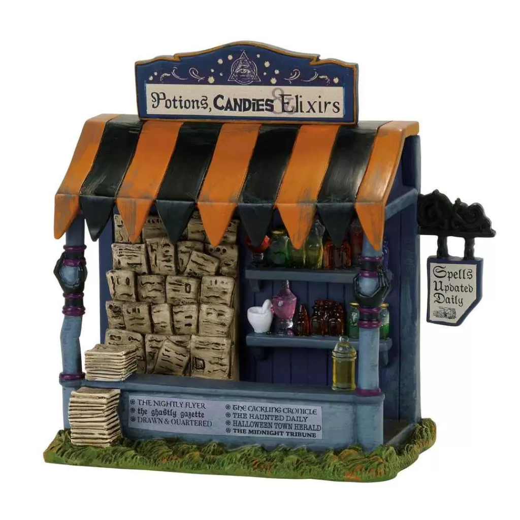 Department 56 Village Halloween Accessories-Spells & Potions Kiosk