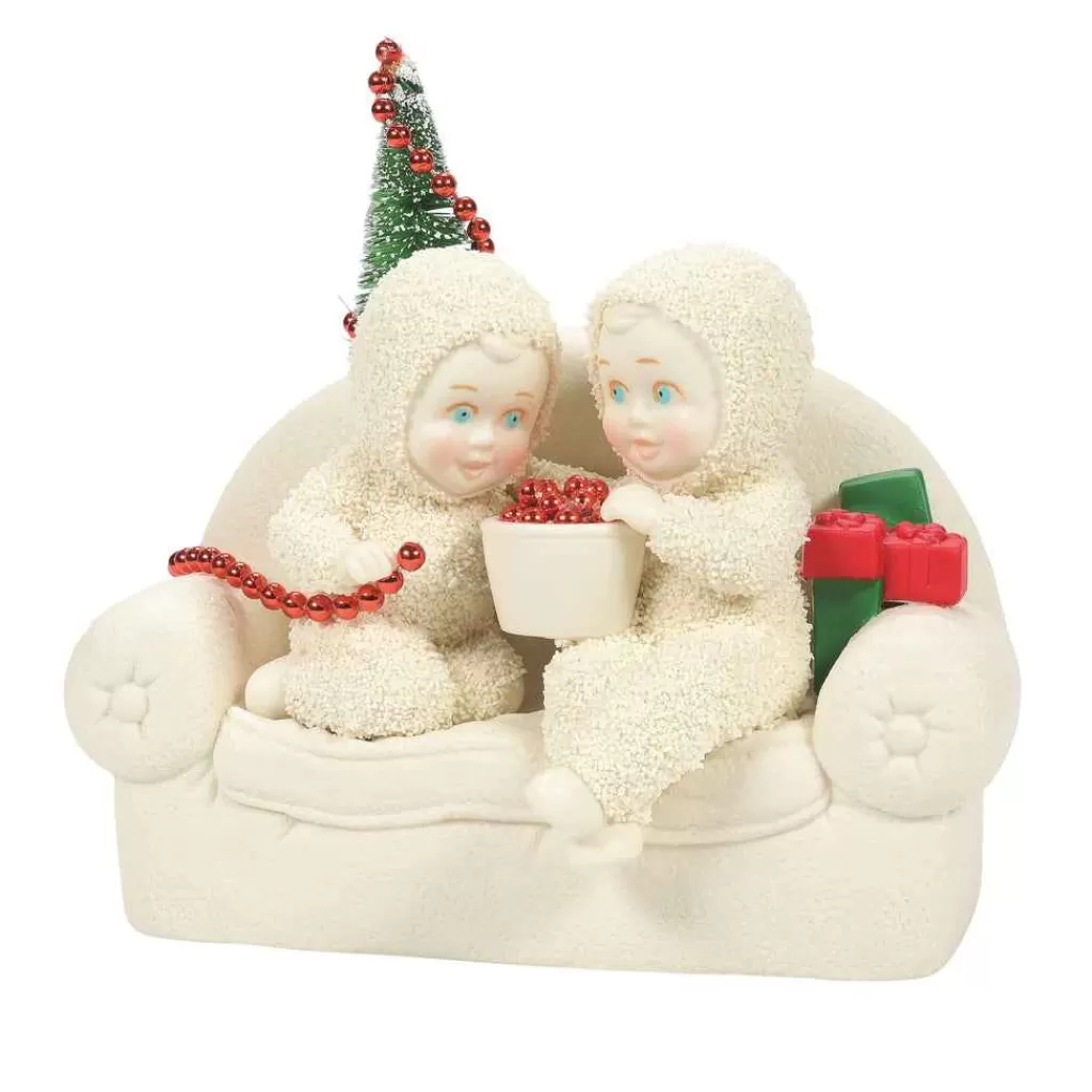 Department 56 Snowbabies Classic Collection-Stringing Cranberries