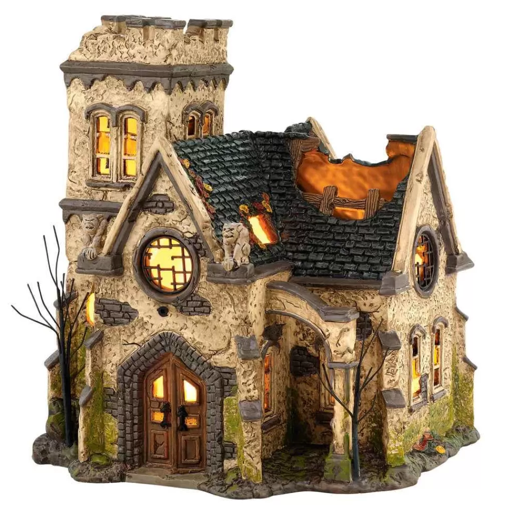 Department 56 Snow Village Halloween-The Haunted Church