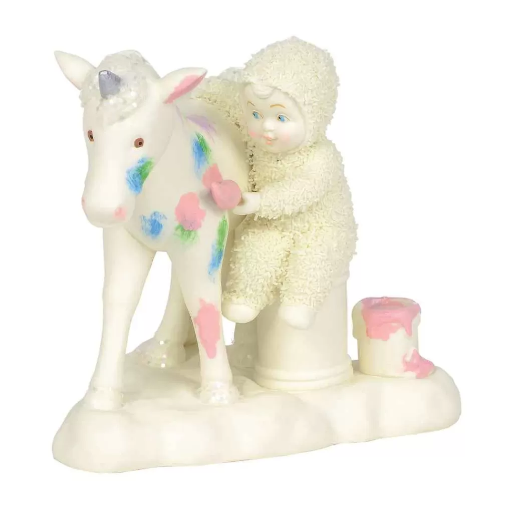 Department 56 Snowbabies Classic Collection-The Unicorn Made Me Do It