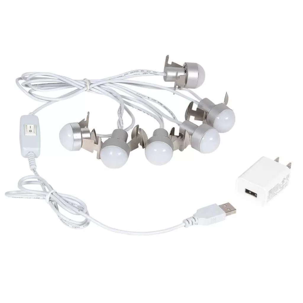 Department 56 Village Accessories-Village Usb Led 6 Light Set