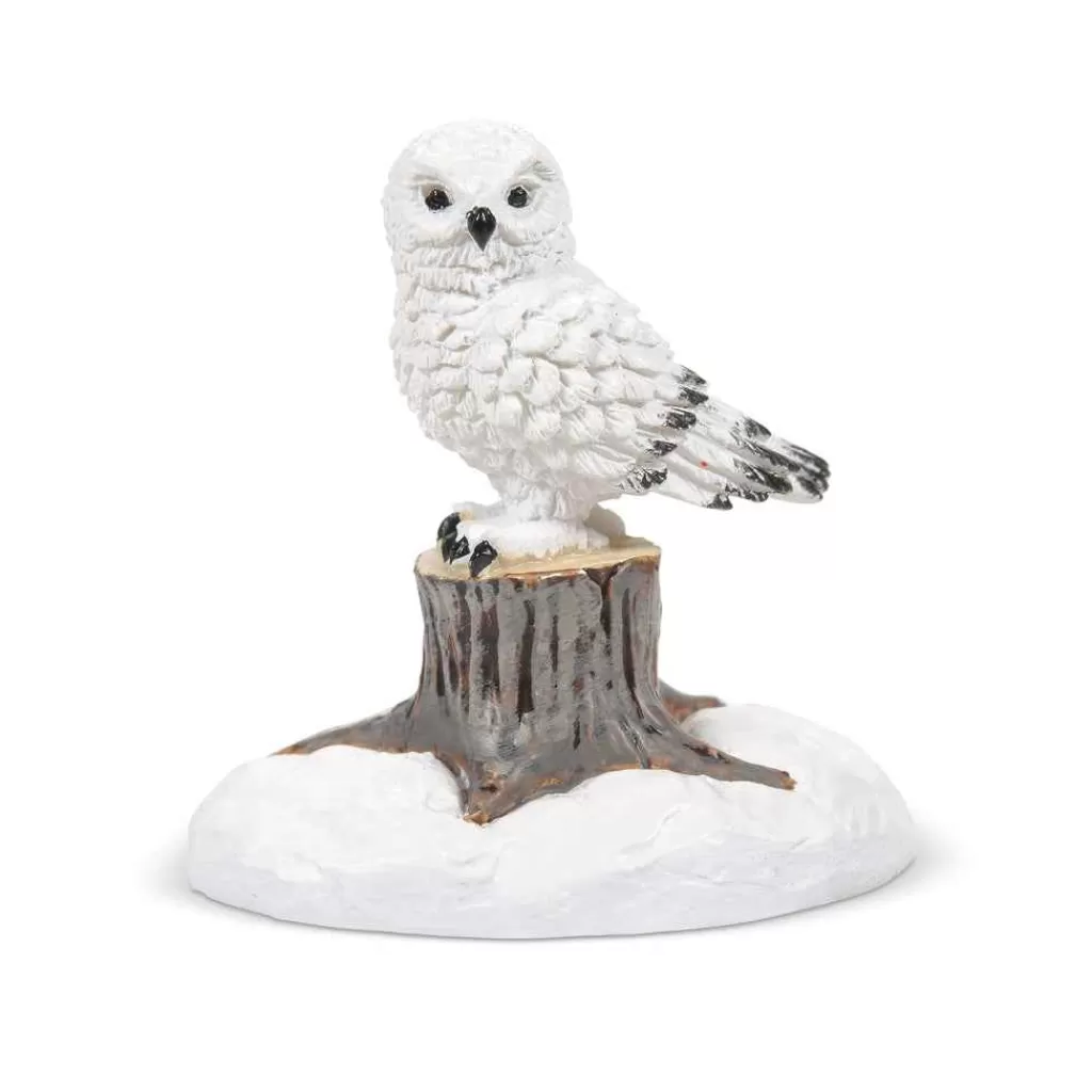 Department 56 Village Accessories-White Christmas Owl