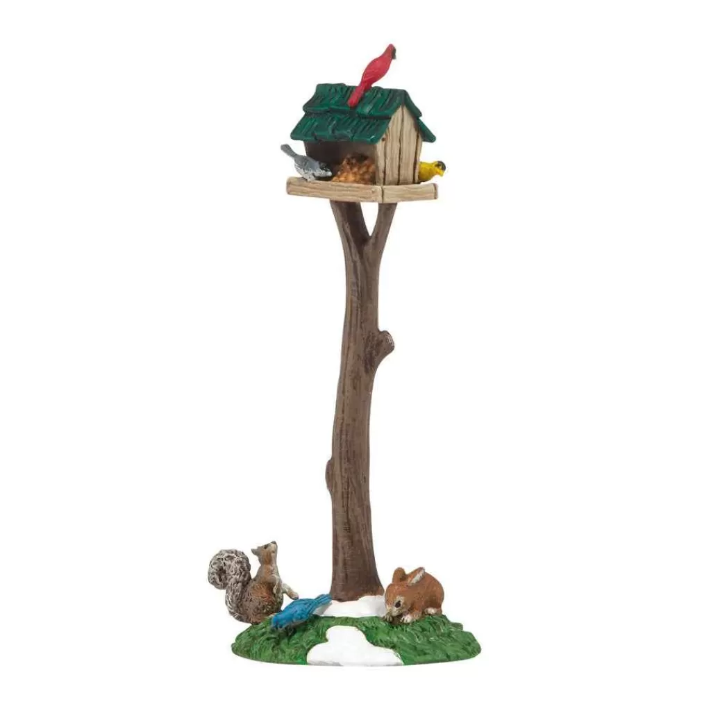 Department 56 Village Accessories-Woodland Bird Feeder